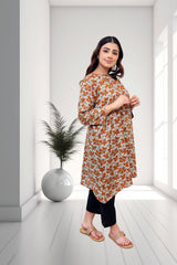 Amber Blossom Printed Cotton Tunic Kurti