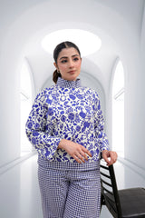 Azure Bloom Modest Co-ord Set