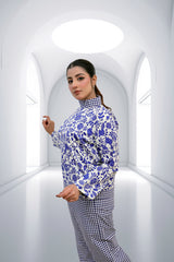 Azure Bloom Modest Co-ord Set