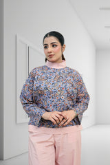 Serene Indigo Paisley Tunic Set