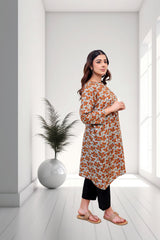 Amber Blossom Printed Cotton Tunic Kurti