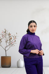 Royal Plum Geometric Set