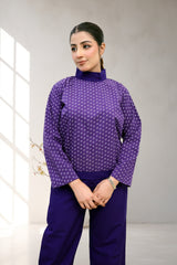 Royal Plum Geometric Set