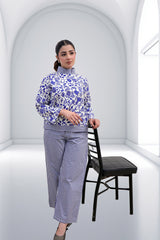 Azure Bloom Modest Co-ord Set