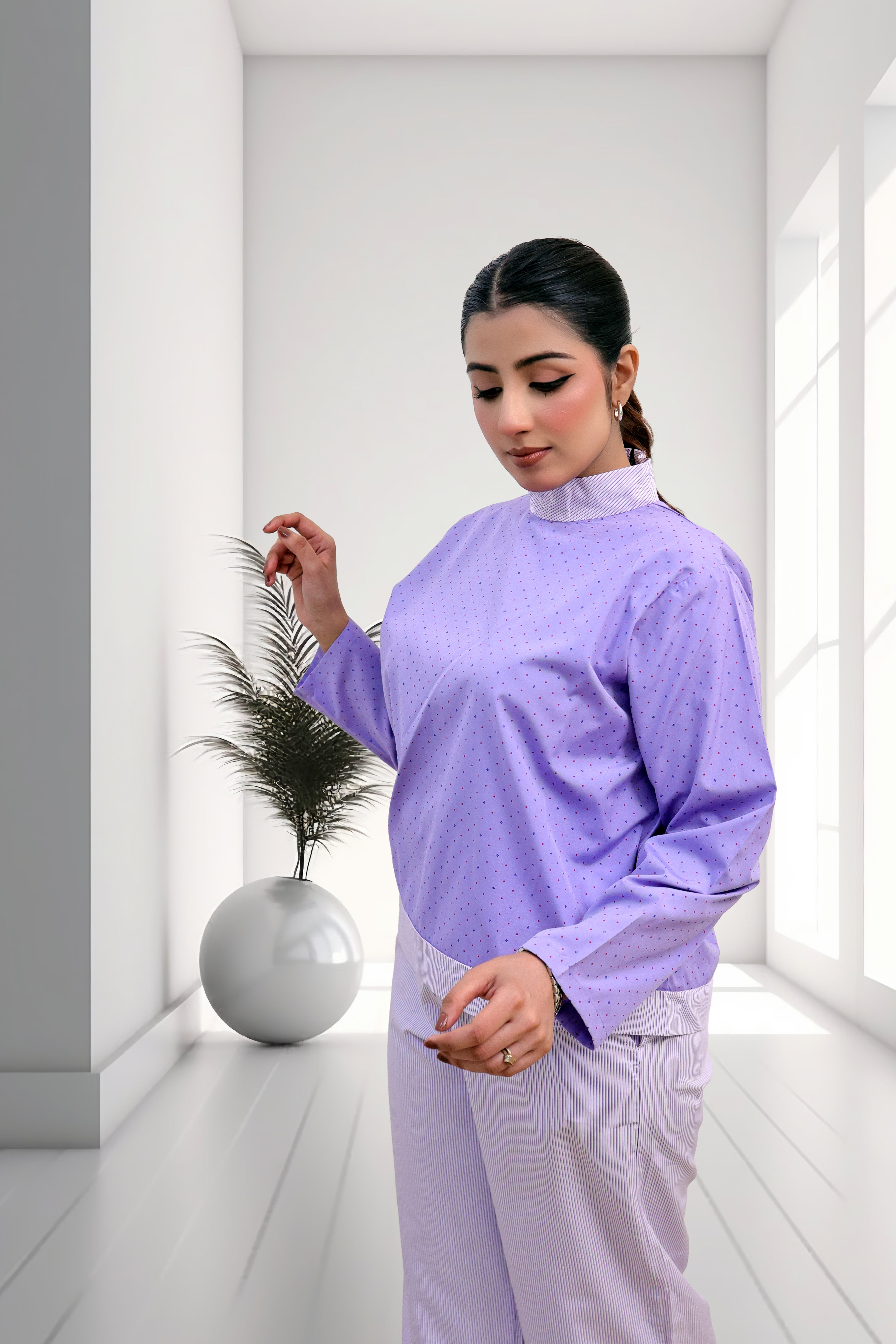 Lavender Dot Comfort Co-ord Set