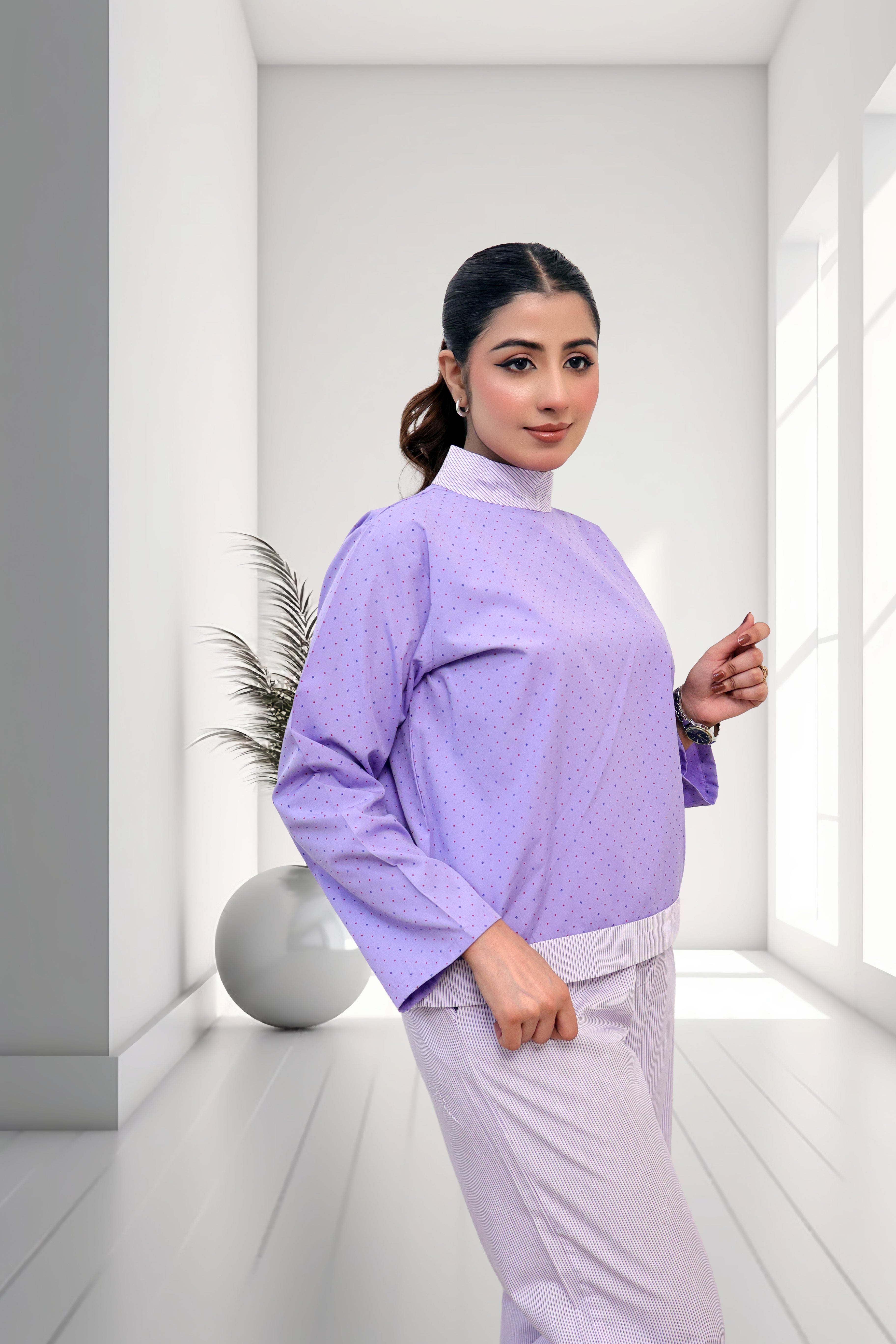 Lavender Dot Comfort Co-ord Set