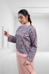 Serene Indigo Paisley Tunic Set